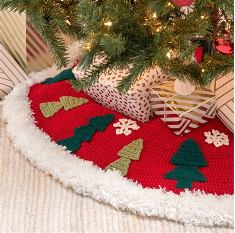 Easy Crochet Christmas Tree Skirt Patterns Easy Crochet Patterns