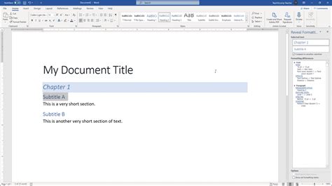 Reveal Formatting In Word Instructions And Video Lesson