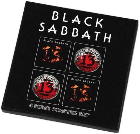 Black Sabbath Thirteen Drink Coaster Set Brand New And Official In Box