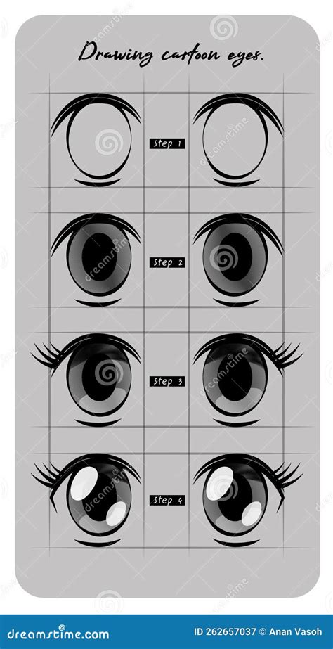 How To Drawing Cartoon Eyes. | CartoonDealer.com #262657037