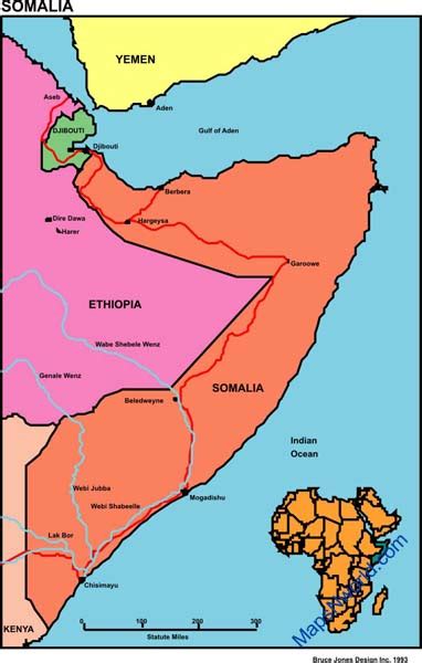 Somalia Political Map