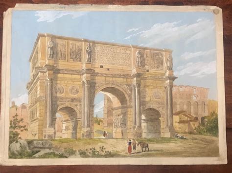 Italy Lazio Roma Arco Di Costantino E Colosseo Catawiki