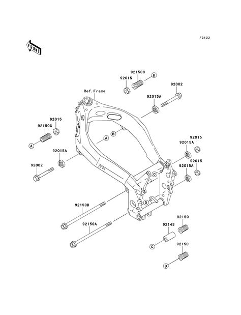 SUPPORT MOTEUR POUR NINJA ZX 7R ZX750 P5 NOIR 2000 EUROPE Esprit