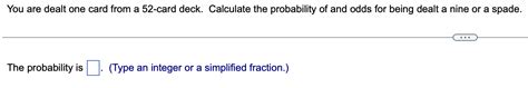 Solved You Are Dealt One Card From A Card Deck Calculate Chegg