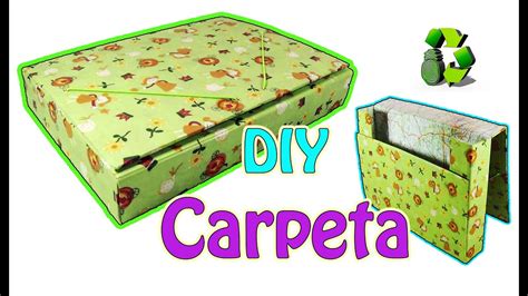 Diy Carpeta O Folder De Cart N Regreso A Clases Reciclaje Ecobrisa