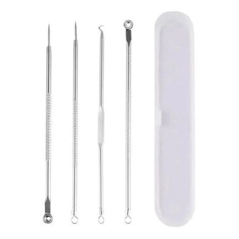 Extrator Removedor De Cravo Espinha Acne Inox Pe As Qbm