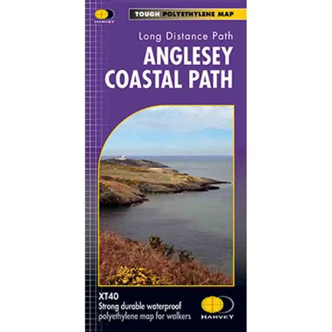 Anglesey Coastal Path Harvey map - The Trails Shop