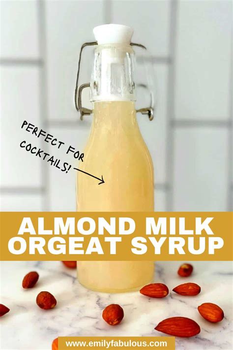 Almond Milk Orgeat Syrup