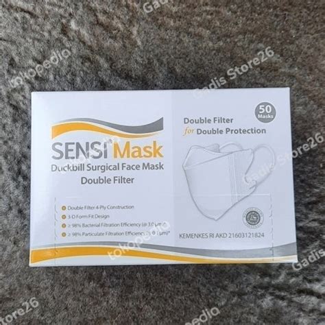 Jual Masker Sensi Duckbill Ply Isi Pcs Sensi Duck Bill Face Mask