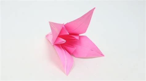 How To Make Origami Lily Flowers Tutorial Paper Lily Flower Making