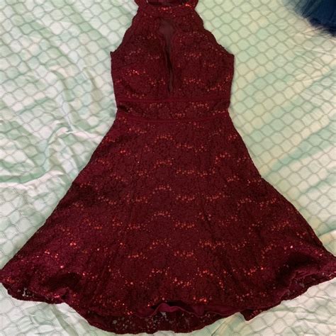 Macys Dresses Burgundy Hoco Dress Poshmark