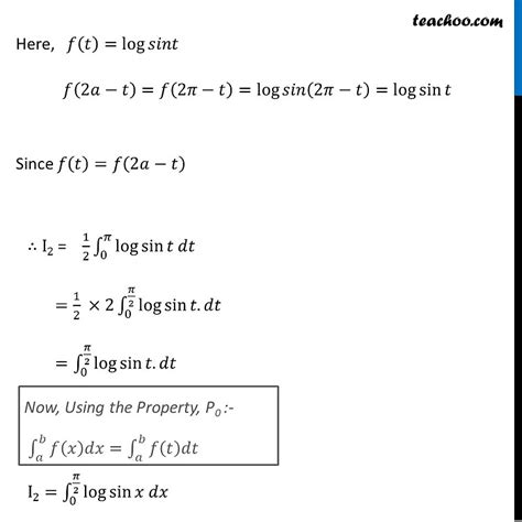 Example 34 Integration Of Log Sin X From 0 To Pi2 Teachoo