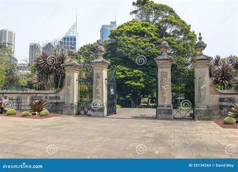 Botanic Gardens Gates Editorial Stock Image Image Of Plants 28134244