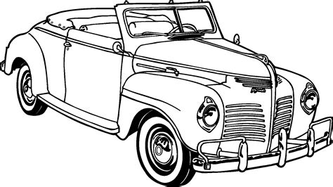 Popular Antique Car Outline Png With Retro Ideas Antique And Classic Cars