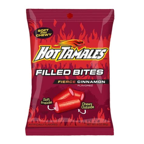 Hot Tamales Filled Bites 3oz 85g 12CT