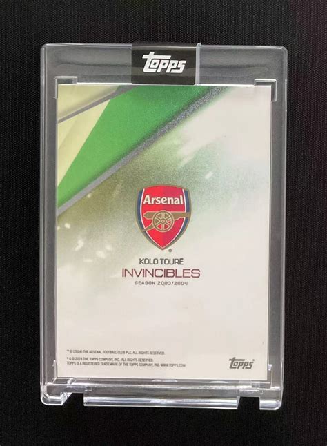 2024 Topps Arsenal Invincibles Kolo Toure Auto 09 99 Encased EBay