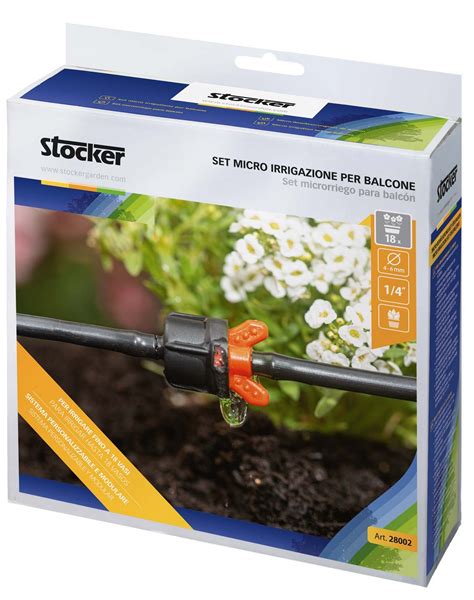 Set Micro Irrigazione Balcone Terrazzo Vasi E Siepi Stocker