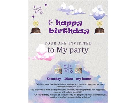 Unique birthday invitation card | Upwork