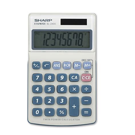 Shrel240sab Sharp El240sb Handheld Business Calculator Zuma