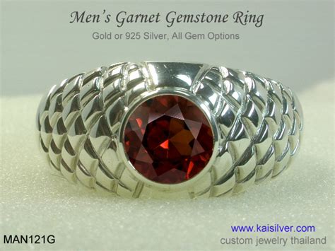 Mens Garnet Rings, Making The Right Choice - A Kai Silver Report