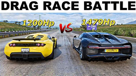 Fh Dragrace Hennessey Venom Gt Vs Bugatti Chiron Youtube