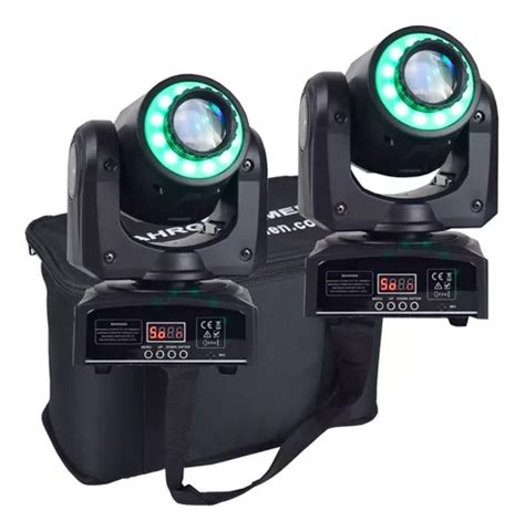 Set 2 Cabeza Movil Robotica Spot Led Ring 60w Dmx Con Bolsa Envío gratis