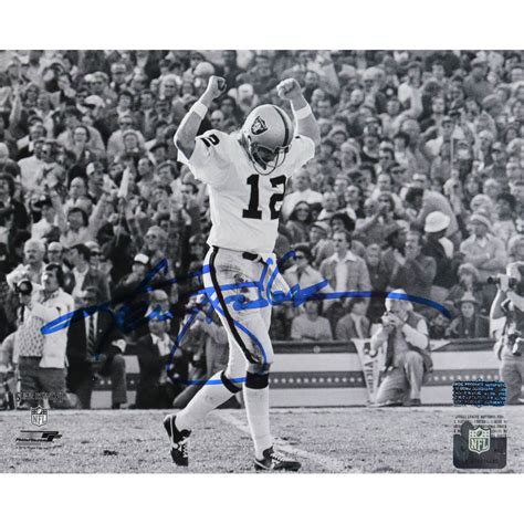 Ken Stabler Signed Raiders X Photo Stabler Pristine Auction