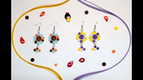 D I Y Quilling Paper Earring Ep Mommam