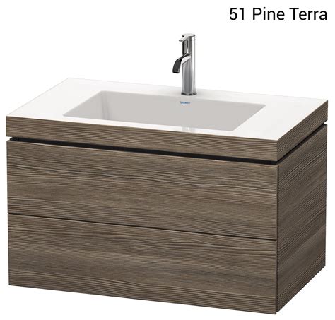 Duravit L Cube 800mm 2 Drawer Vanity Unit With C Bonded Basin