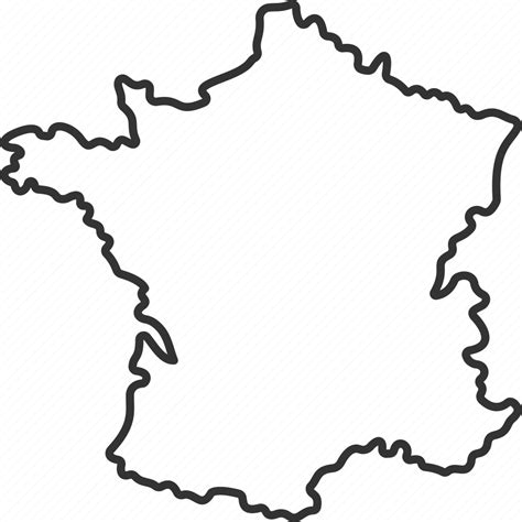 France Map Country National Geography Icon Download On Iconfinder