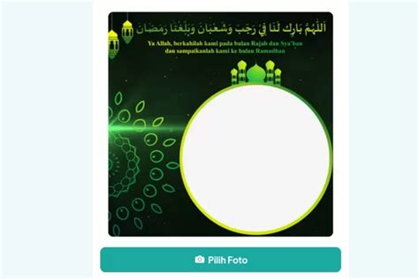 Link Twibbon Menyambut Bulan Rajab H Paling Islami Cocok Untuk