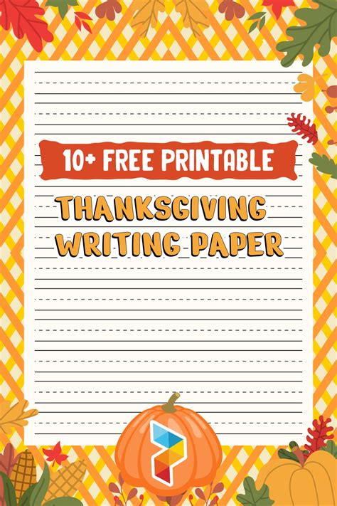 Thanksgiving Writing Paper 10 Free Pdf Printables Printablee