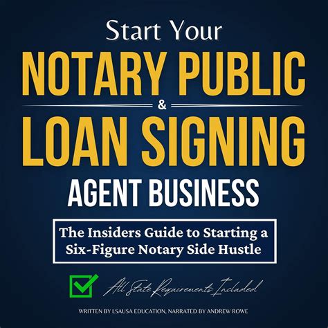 Read Start Your Notary Public And Loan Signing Agent Business The