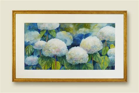 Zeh Original Art Blog Watercolor And Oil Paintings Hydrangeas Large