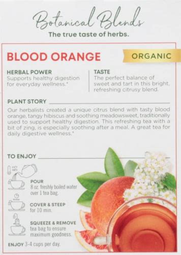 Traditional Medicinals Botanical Blends Blood Orange Digestive Support