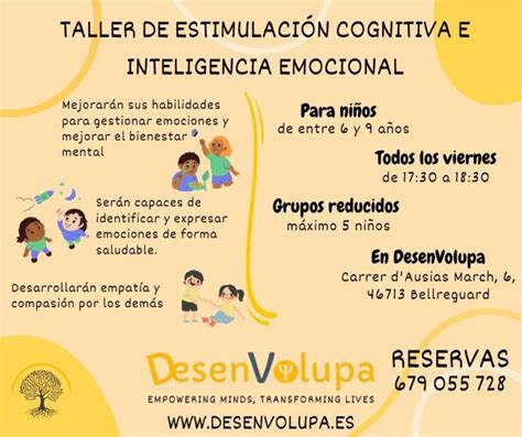 Taller De Estimulación Cognitiva E Inteligencia Emocional Para Niños En Gandía