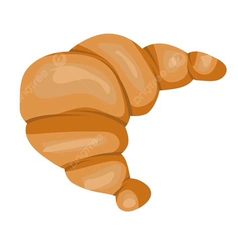 Icono De Croissant De Pan Francés Recién Horneado Aislado Vector Png