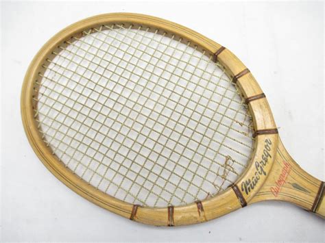 Vintage Macgregor Authograph Wooden Tennis Racquet Antique Display