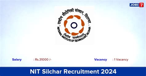 NIT Silchar Recruitment 2024 Apply Online For Project Associate Jobs