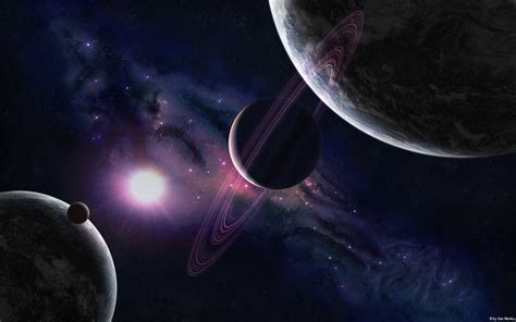 Download Aesthetic Planets Laptop Wallpaper | Wallpapers.com