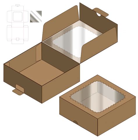 Dise O De Plantilla Troquelada Caja De Embalaje D Vector Premium