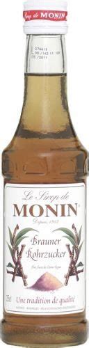 Gourmet Sirup Monin Rohrzucker Braun Ml Amazon De