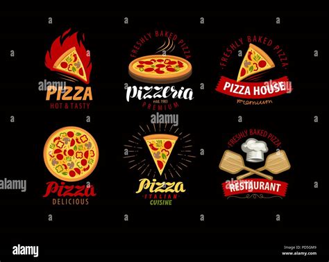 Pizza Pizzer A Etiqueta O Logotipo Elementos Para El Dise O Del Men