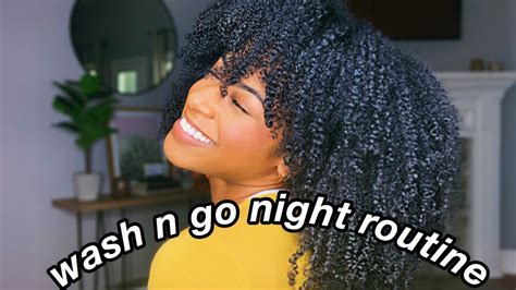 Wash N Go Nightly Routine On Curly Hair Youtube