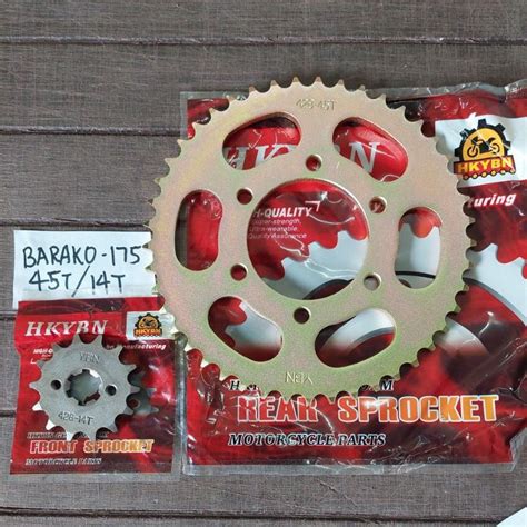 Front And Rear Motor Sprocket Set 428 BARAKO TMX SMASH XRM SHOGUN