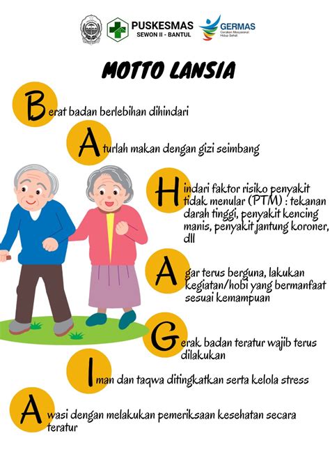 Motto Lansia Bahagia Info Dong