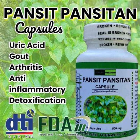 pansit pansitan ulasimang bato capsules  capsules mg shopee