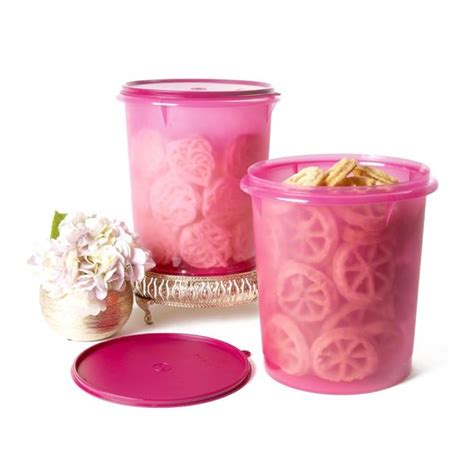 Jual Promo Tupperware Toples Kerupuk Giant Canister Ungu Atau Peach