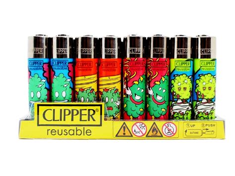 Clipper Lighters Printed 48s Various Designs High Gang — Vir Wholesale