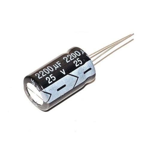 Capacitor 2200uf 25v Kit Com 5 Unidades Autocore Robótica